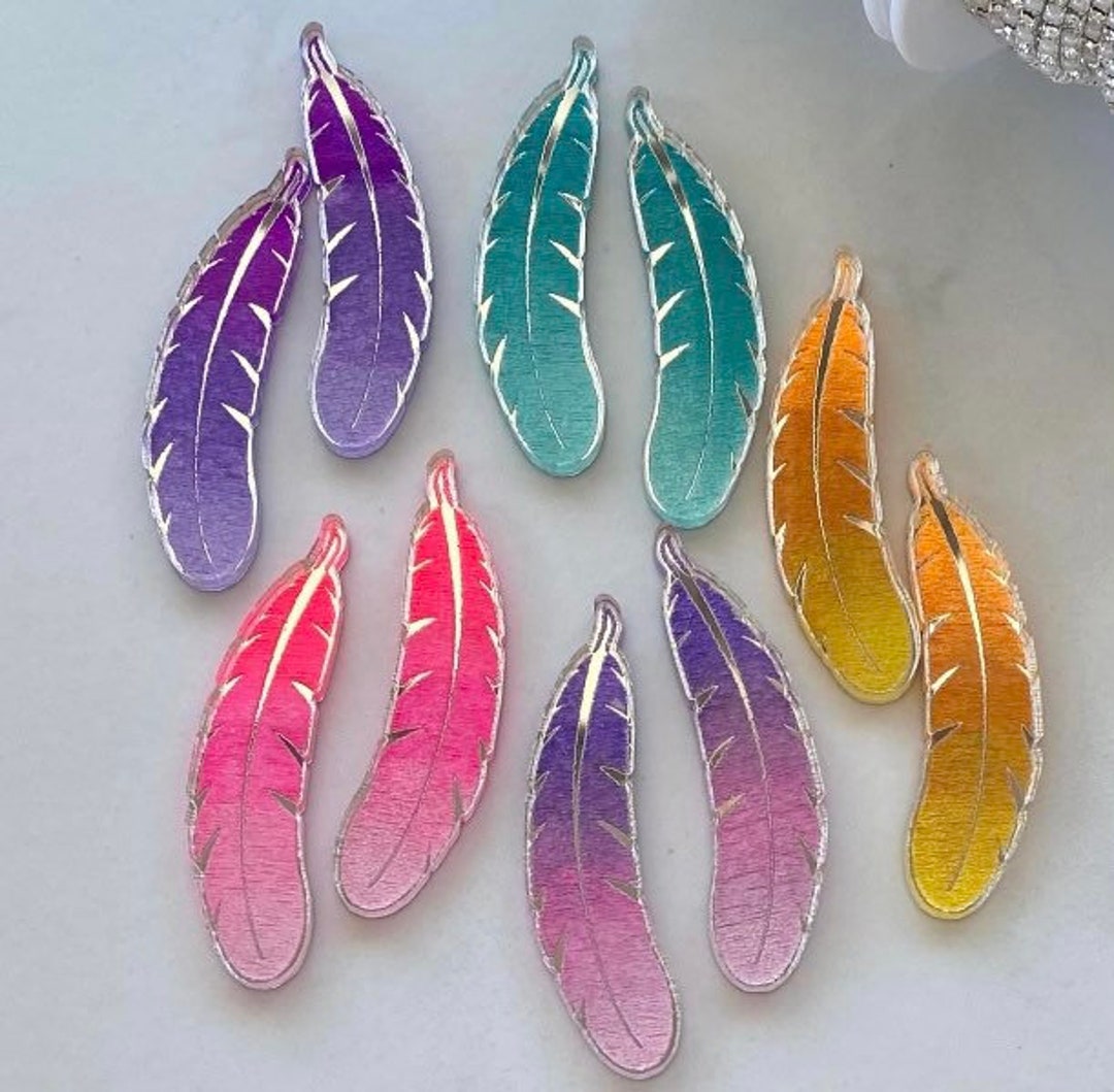 Mirror Cabs, Feather Cabs, Native Cabs, Native Beading Acrylic Cabs Etsy