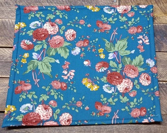 Bolsa para proyecto con parte frontal de vinilo con flores