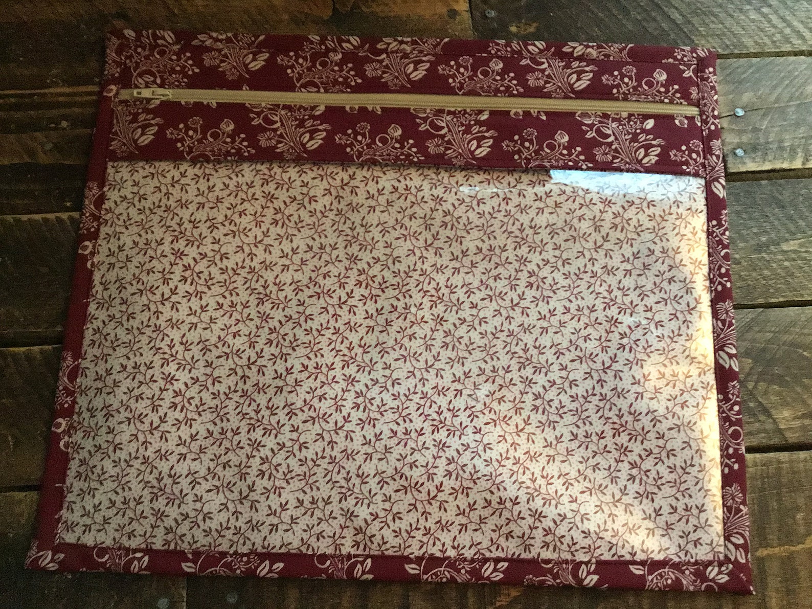 Vinyl Front Project Bag Etsy