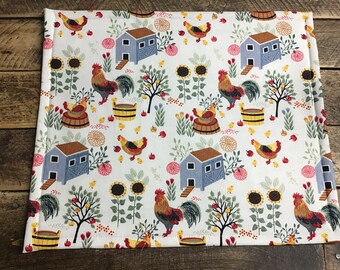 Bolsa de proyecto frontal de vinilo de granja de pollos
