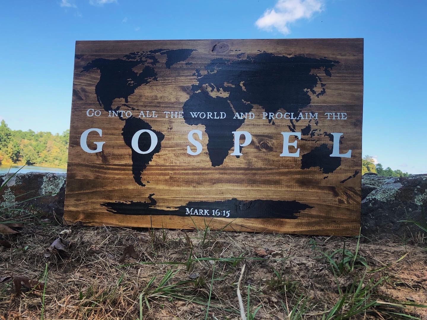 Go Into All The World and Proclaim the Gospel Large Wood Sign | Etsy
