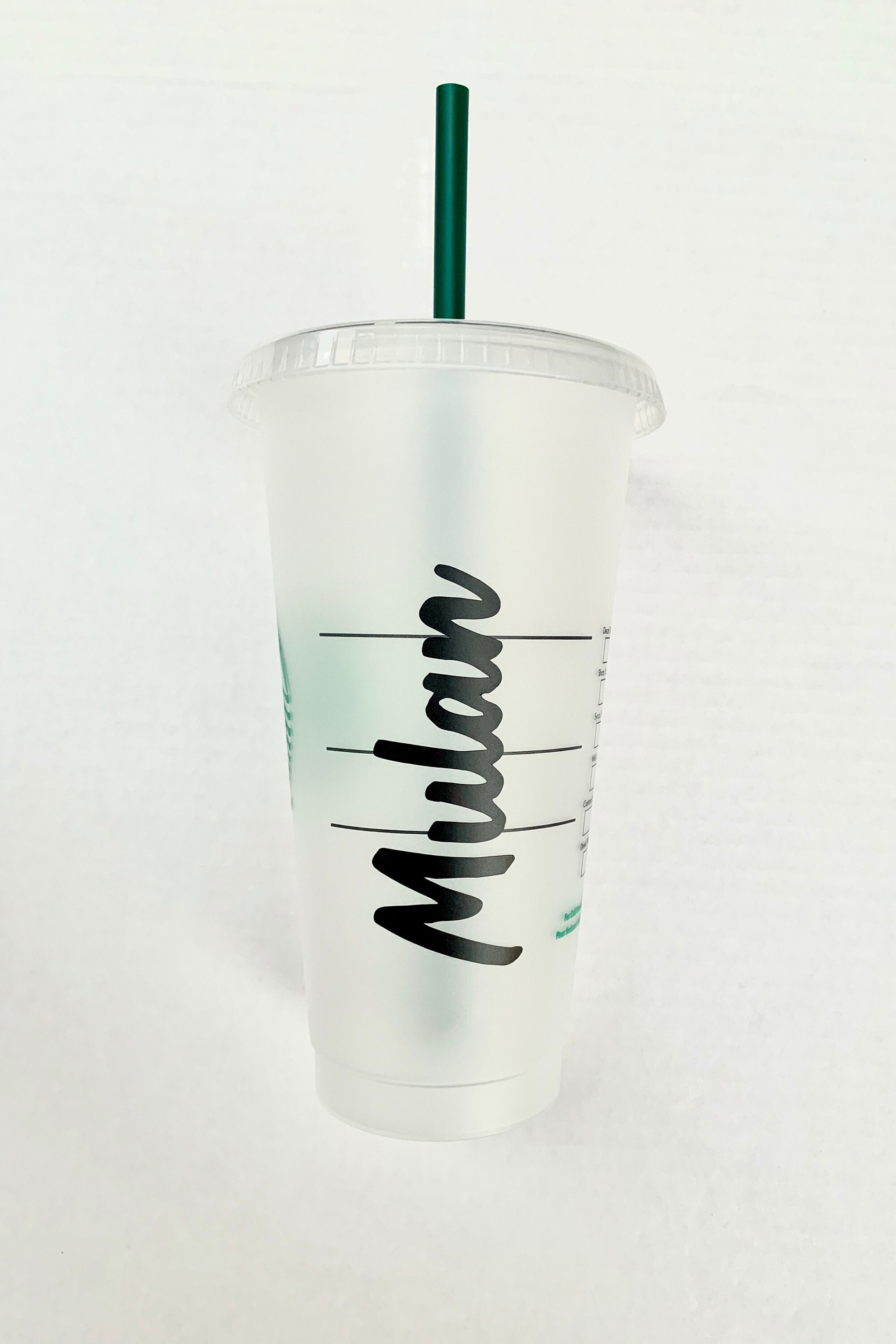 Starbucks Cup Straw Cover Plain Starbucks Reusable Cold Etsy