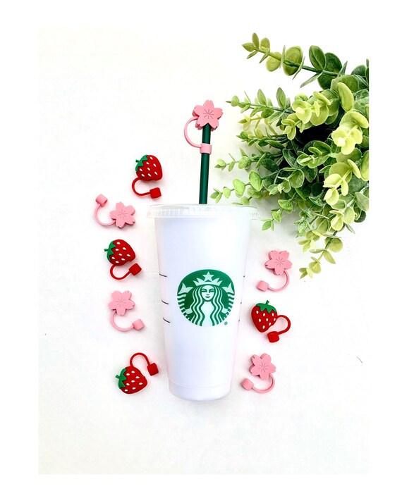 Starbucks Cup Straw Cover Plain Starbucks Reusable Cold Etsy