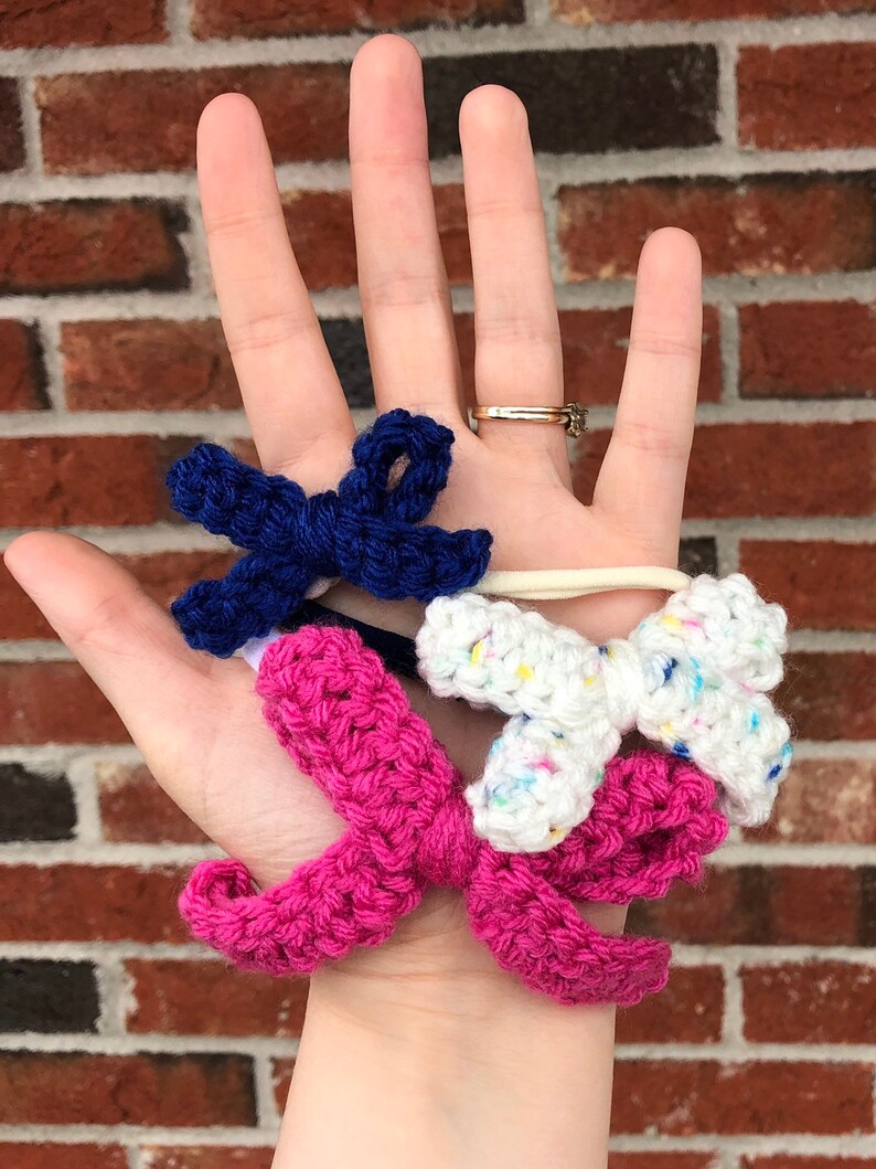 Grace Bow Headband Set Crocheted Bows