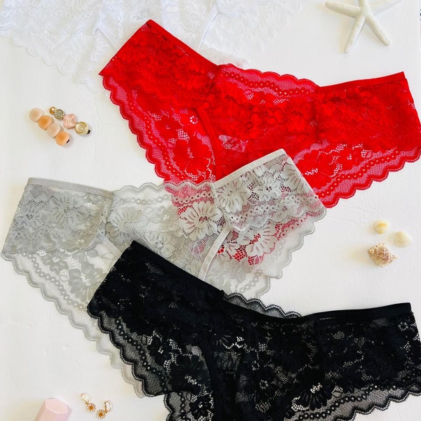 Pink Lace Panty Etsy