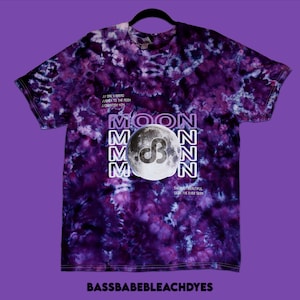 Daily Bread Back to the Moon tie dye tshirt | DAILY BREAD EDM music festival merch