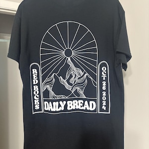 Daily Bread red rocks t shirt | READY TO SHIP music festival merch