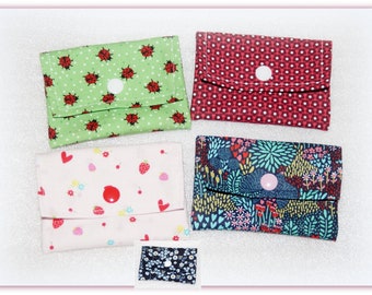 1 card case EC, business card case, voucher cards, check card case, rosary bag