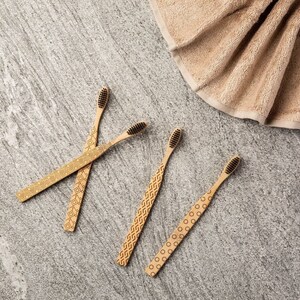 Wooden Toothbrush | Eco Friendly Toothbrush | Bamboo Toothbrush Pack | Plastic Free | Biodegradable | Sustainable | Eco Friendly | Oral Care