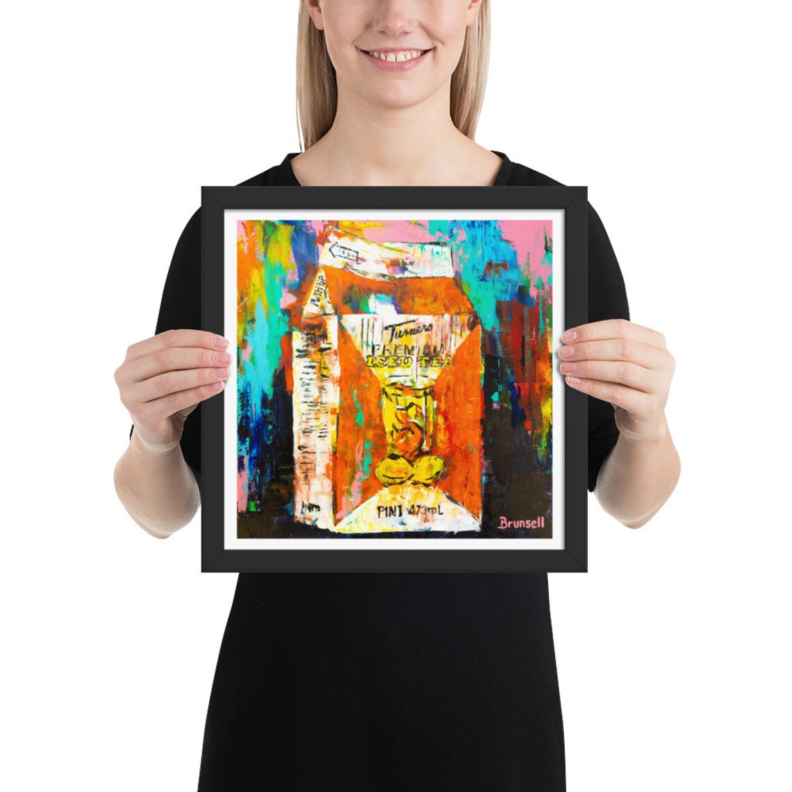 Turner's Iced Tea Painting Framed poster by Bryan Etsy