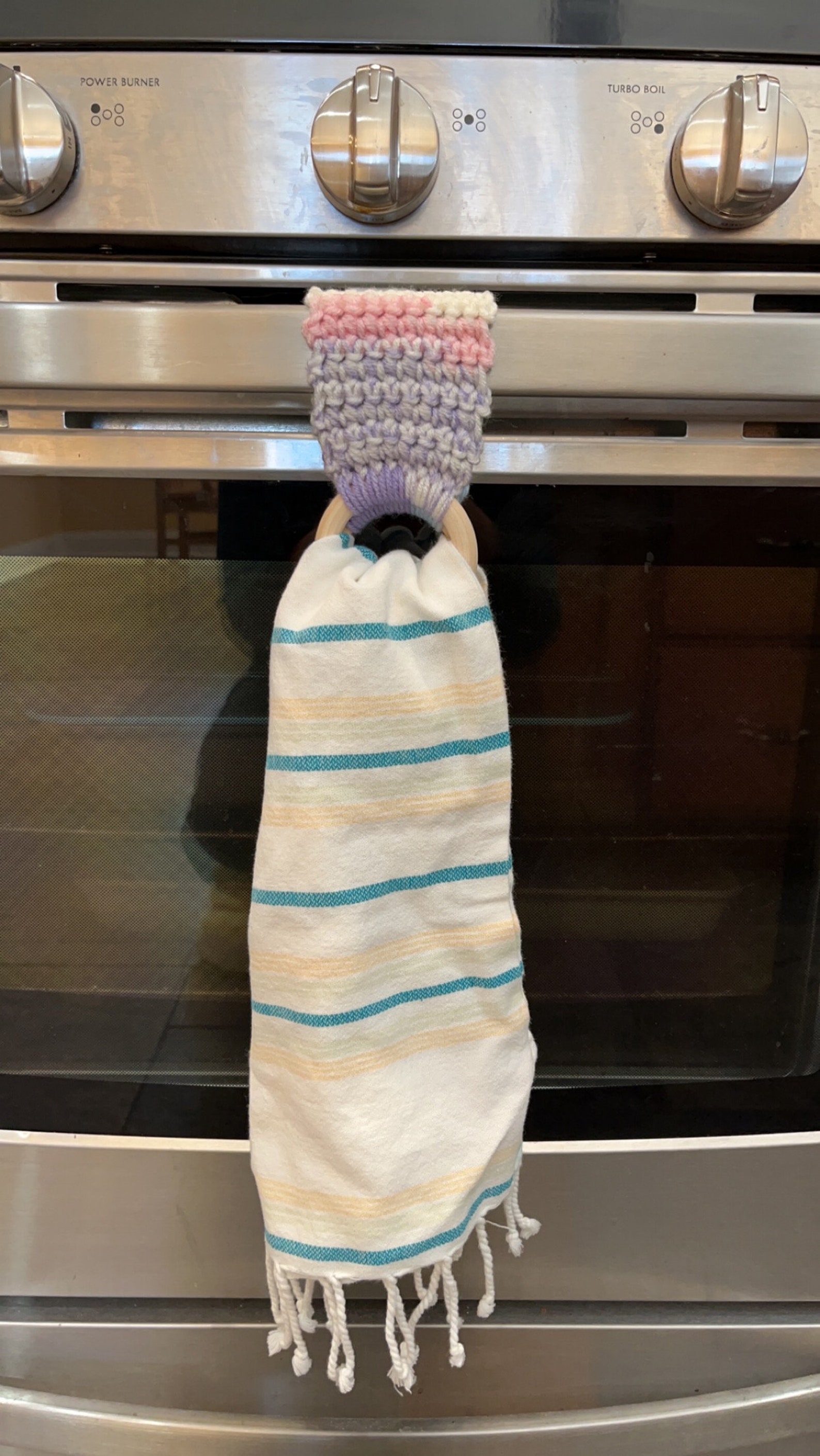 Dish Towel Holder, Towel Holder, Hanging Kitchen Towel, Tea Towel