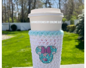 Summertime Cozy, cup cozy, summer, beach theme, Mouse