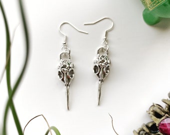 Crow Skull Earrings