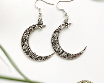 Crescent Moon Celestial Earrings