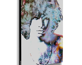 Jim Morrison The Doors Wall Art Canvas Framed Print - Various Sizes