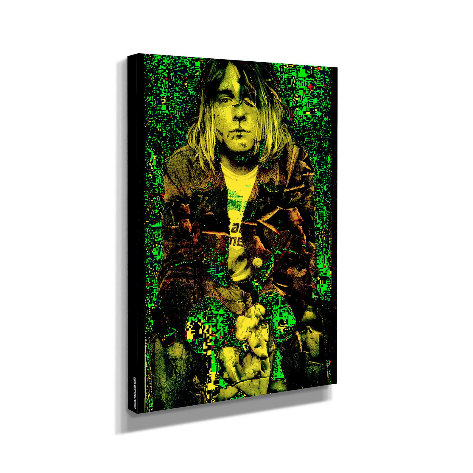 Kurt Cobain Nirvana Grunge Canvas Wall Art Framed Print Etsy