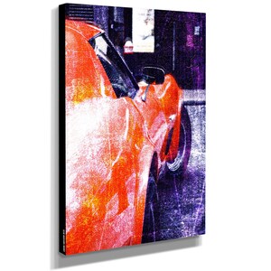 Corvette 70s Muscle Car Canvas Wall Art Framed Print - Various Sizes