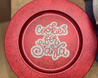 Custom Santa plate