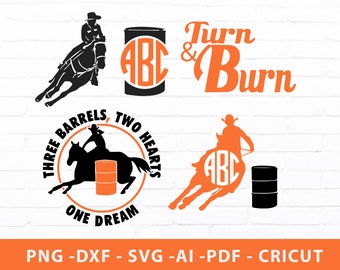 Download Barrel racing svg | Etsy