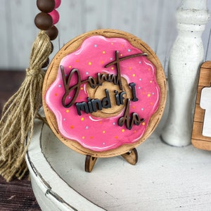 Donut Tiered Tray, Donut Tiered Tray Signs, Coffee Bar Signs, Tiered Trays, Tiered Tray Decor, Donut Decor, Donut Signs