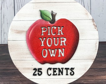 Apple Tiered Tray Decor Bundle: Handmade Fall Signs