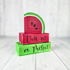Watermelon tiered tray decor