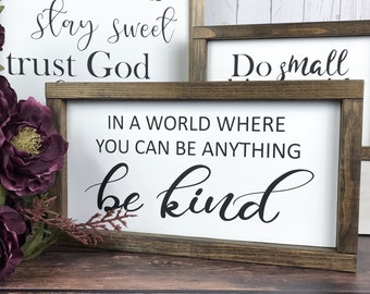 Inspirational sayings wall decor - Wall signs with quotes -  Wall art sayings on wood