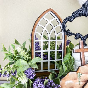Wood window, Arch tiered tray accessories, Mini Accent Windows, Window For Tiered Tray, Farmhouse Tiered Tray Decor