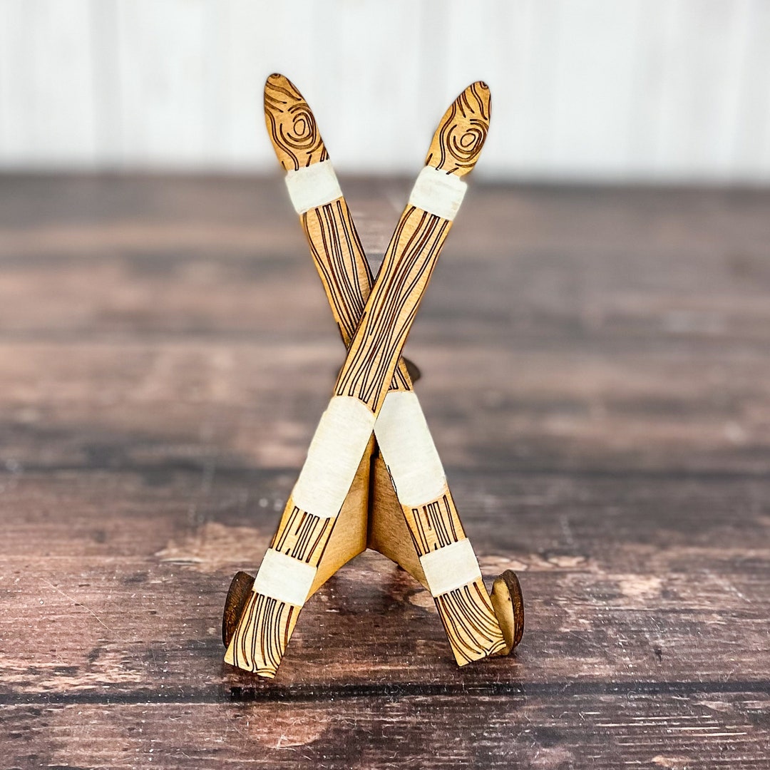 Decorative Wooden Ski’s Ski Decor Winter Decor Vintage - Etsy