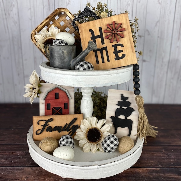 Tiered Tray Decor Bundle Etsy