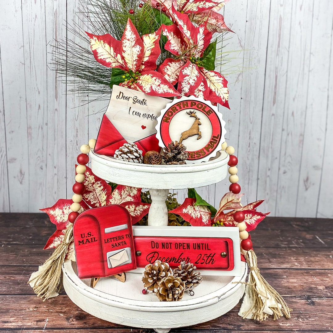 Letters to Santa Christmas Tiered Tray, Letters to Santa Tiered Tray ...