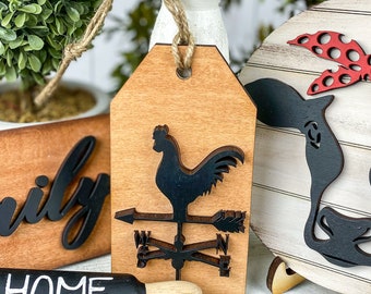 Handmade Farmhouse Tiered Tray Decor Bundle: Home Sweet Home