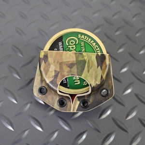 Custom Dip Can Holster, Copenhagen holster, Skoal holster, Kodiak holster, smokeless tobacco holster, dip holder, chewing tobacco holster image 4