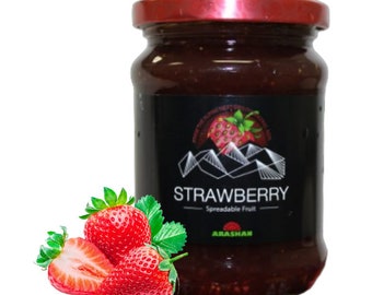 Pure  Strawberry Jam, A Spread Bursting With Real Strawberry Flavor – No Other Marmalade, Strawberry Jelly or Preserves Compare! Sugar Free