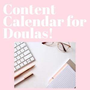 Full Content Calendar for Doulas