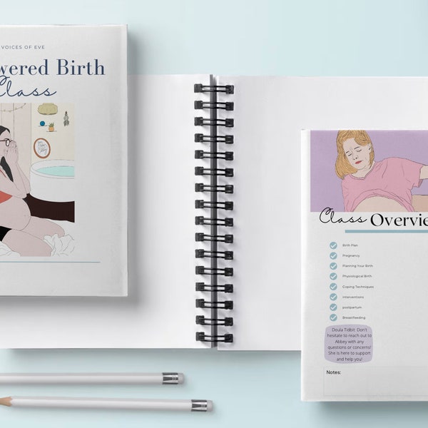 Empowered Birth Class Workbook (60 digital pages)