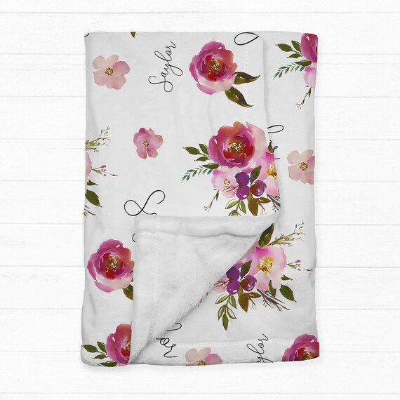 custom baby blankets etsy