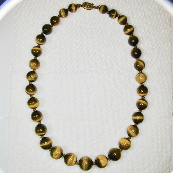 Tiger-Eye Graduated Beads "AAA" Germany