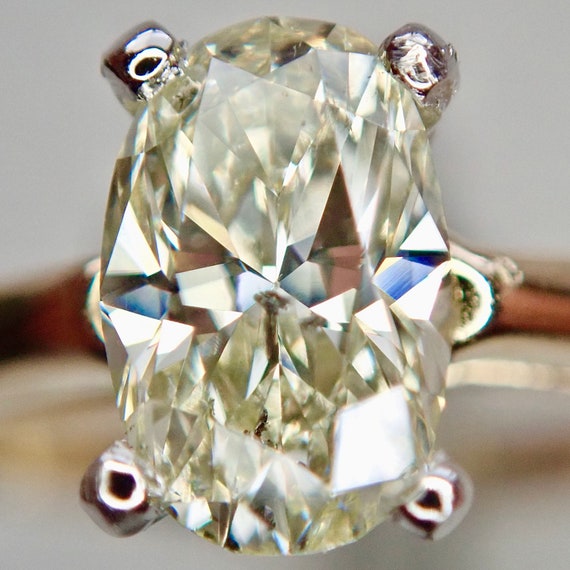 Diamond Oval .83ct. Solitaire Ring - 18K - image 1