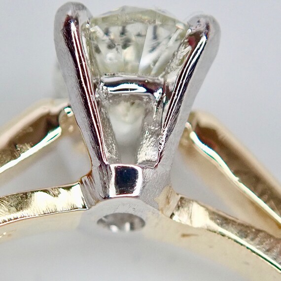 Diamond Oval .83ct. Solitaire Ring - 18K - image 5