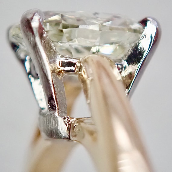 Diamond Oval .83ct. Solitaire Ring - 18K - image 6