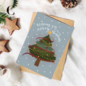 Christmas cards / card bundle / pack of cards / 5 cards / Christmas / seasonal cards / card / paper / illustrated cards / xmas 2021 / image 4