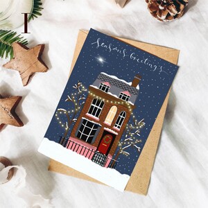 Christmas cards / card bundle / pack of cards / 5 cards / Christmas / seasonal cards / card / paper / illustrated cards / xmas 2021 / image 10