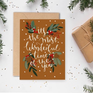 Weihnachten / Grußkarte / Weihnachten / Tannenbaum / Geschenke / Zitat / Jahreszeitenkarte / Kunstwerk / Karten für Weihnachten / Weihnachtszeit / freies Porto