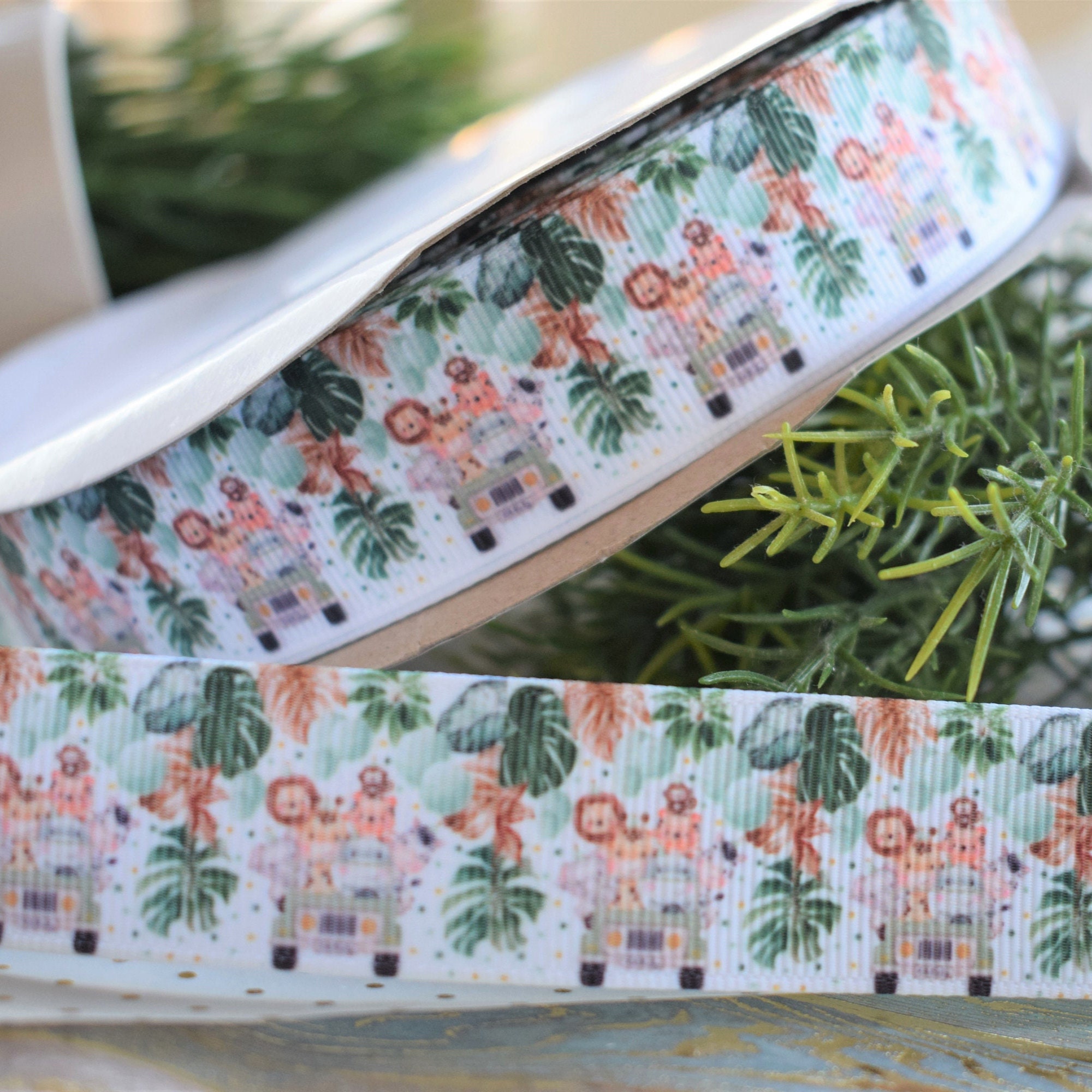 Jungle Animal Safari Ribbon, Boy Baby Safari Ribbon, Safari Jungle ...