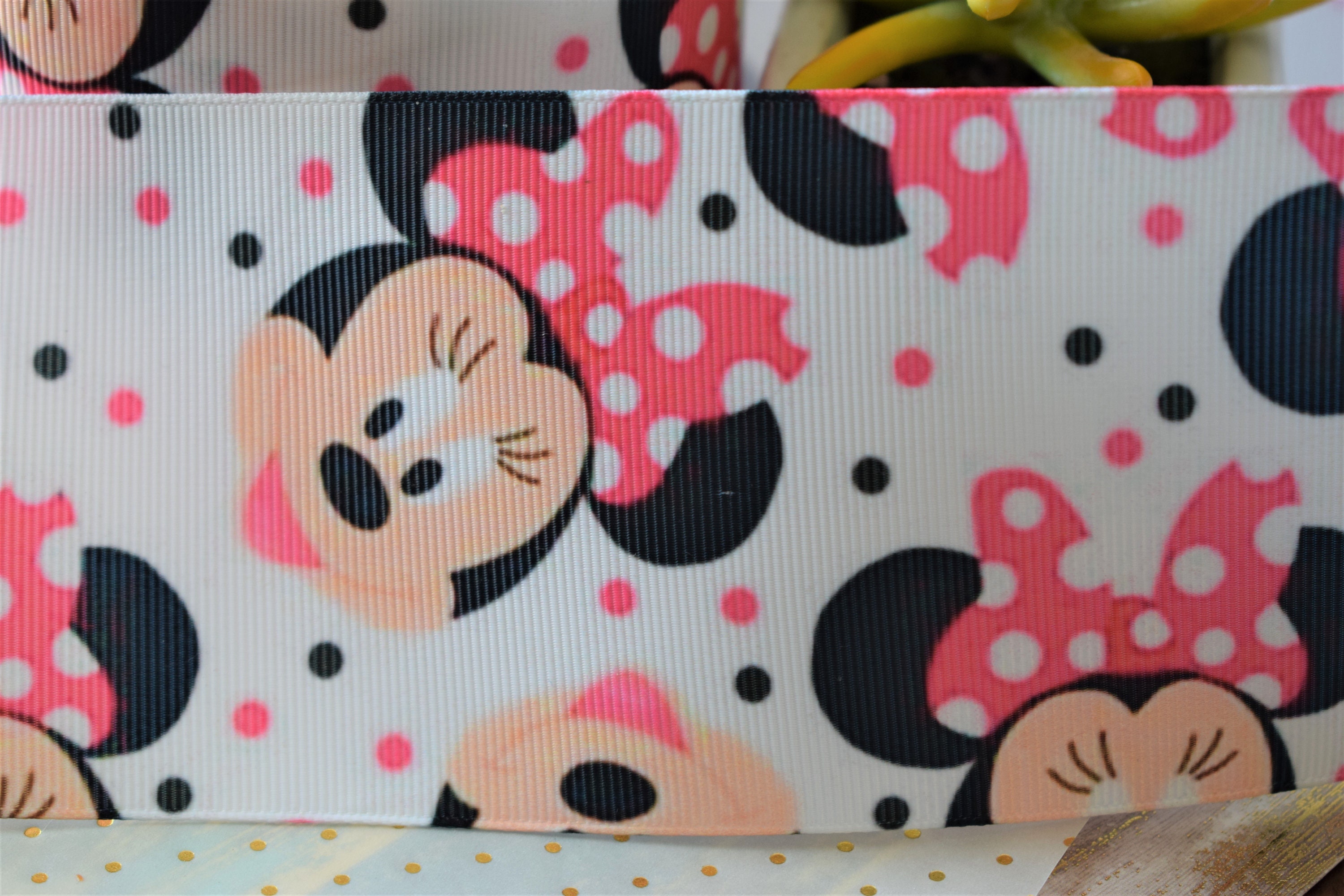Minnie Mouse Ribbon Minnie Mouse Ribbon Pink Black Girl | Etsy