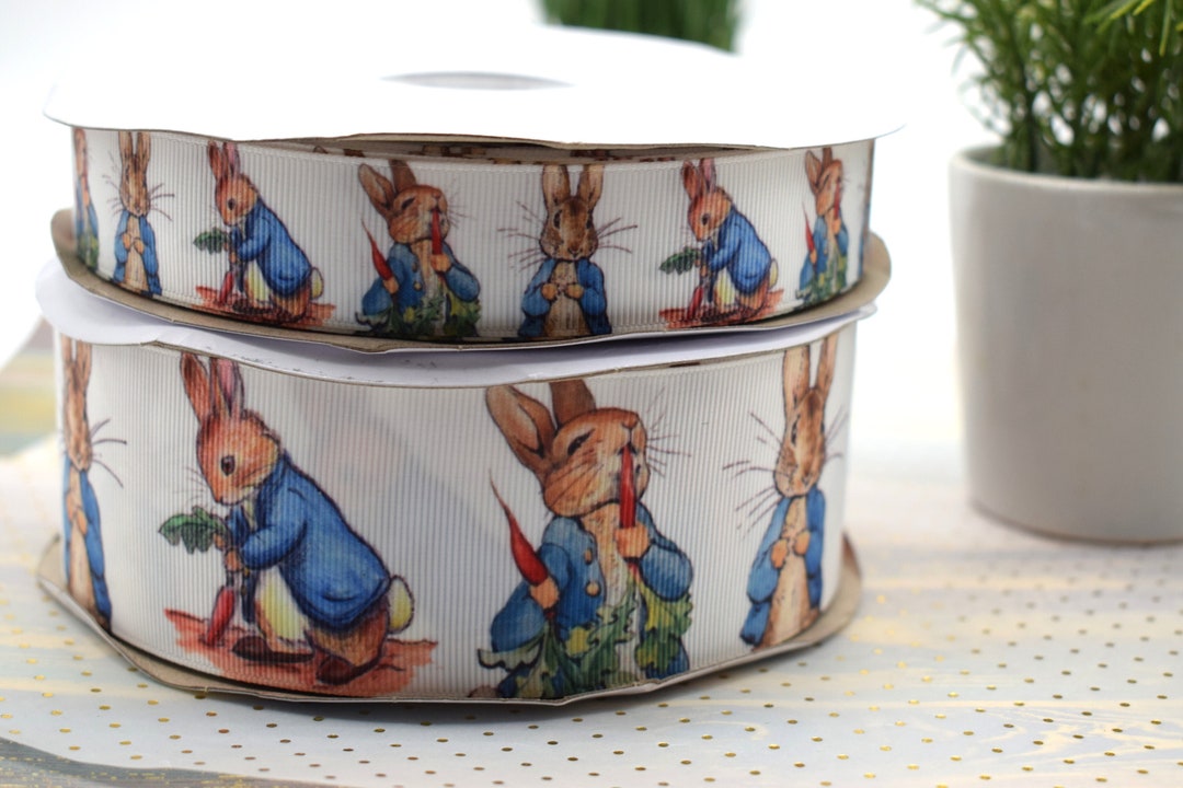 Rabbit Grosgrain Ribbon, Rabbit Party Baby Shower, Birthday Gift Wrap ...