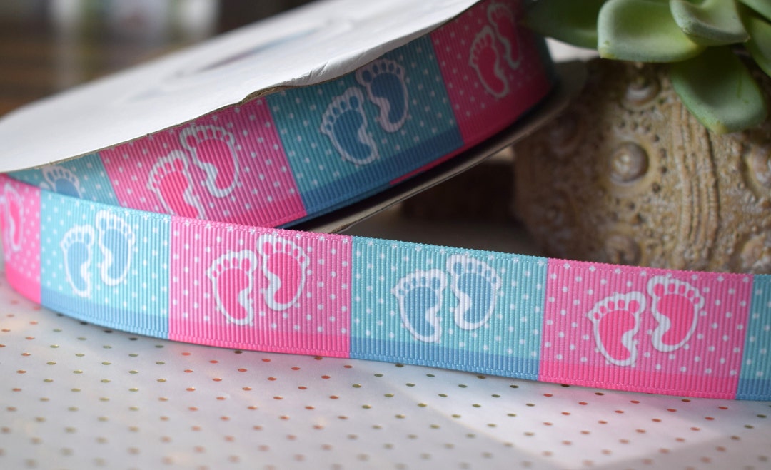 Baby Gender Reveal Ribbon, Gender Reveal Ribbon, Blue Baby Shower ...