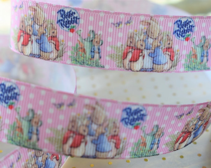 Peter Rabbit Ribbon, Pink Peter Rabbit Party Baby Shower, Birthday Gift ...