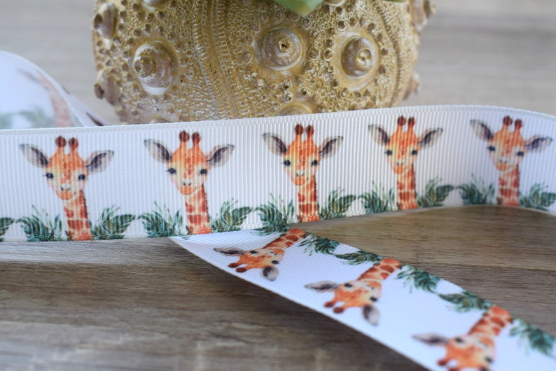 Giraffe Animal Safari Ribbon, Boy Giraffe Baby Safari Ribbon, Safari ...
